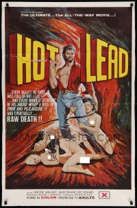 7z425 HOT LEAD 1sh '69 the ultimate, the all-the-way sexploitation movie!