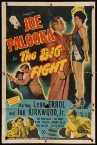 7z465 JOE PALOOKA IN THE BIG FIGHT 1sh '49 Joe Palooka, Leon Errol, Joe Kirkwood Jr., boxing!