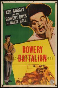 7z505 LEO GORCEY & THE BOWERY BOYS 1sh 1948 Leo Gorcey, Huntz Hall, Bowery Battalion!