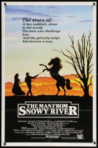 7z550 MAN FROM SNOWY RIVER int'l 1sh '82 Tom Burlinson, Thornton, Kirk Douglas in a dual role!