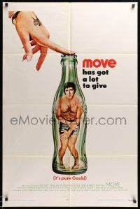 7z589 MOVE int'l 1sh '70 Elliott Gould in Coke bottle art, it's got a lot to give, original tagline