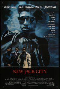 7z610 NEW JACK CITY 1sh '91 Wesley Snipes, Ice-T, Mario Van Peebles, Judd Nelson