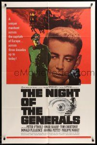 7z617 NIGHT OF THE GENERALS style A 1sh '67 WWII officer Peter O'Toole in a manhunt across Europe!