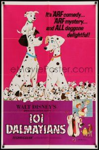 7z639 ONE HUNDRED & ONE DALMATIANS 1sh R69 most classic Walt Disney canine family cartoon!