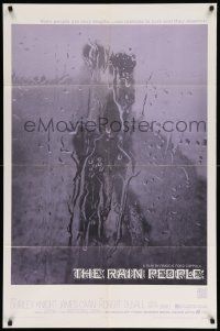 7z700 RAIN PEOPLE 1sh '69 Francis Ford Coppola, Robert Duvall, cool wet window image!