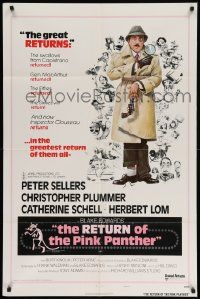 7z713 RETURN OF THE PINK PANTHER style B 1sh '75 Peter Sellers as Inspector Jacques Clouseau!