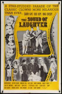 7z812 SOUND OF LAUGHTER 1sh '63 Bob Hope, Bing Crosby & Danny Kaye in a star-studded parade!