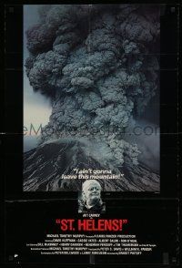7z821 ST. HELENS int'l 24x36 1sh '81 Art Carney ain't gonna leave the mountain, image of eruption!