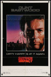 7z844 SUDDEN IMPACT 1sh '83 Clint Eastwood is at it again as Dirty Harry, great image!