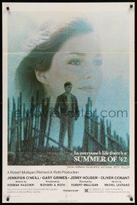 7z846 SUMMER OF '42 1sh '71 in everyone's life there's a summer like this, Jennifer O'Neill!
