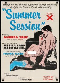 7z847 SUMMER SESSION 20x28 1980 teacher Andrea True lived a life of wild sexuality at night!