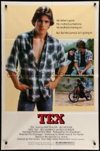 7z871 TEX 1sh '82 young Matt Dillon, Meg Tilly & Emilio Estevez, from S.E. Hinton's novel!