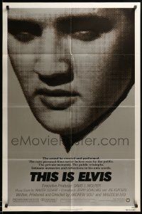 7z882 THIS IS ELVIS 1sh '81 Elvis Presley rock 'n' roll biography!