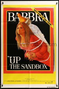 7z935 UP THE SANDBOX 1sh '73 Time Magazine parody art of Barbra Streisand by Richard Amsel!