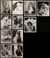 8a511 LOT OF 11 JEAN HARLOW REPRO SEATED PORTRAIT 8X10 STILLS '80s wonderful sexy images!