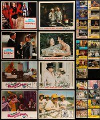 8a151 LOT OF 47 LOBBY CARDS '60s-80s incomplete sets from a variety of different movies!
