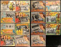 8a074 LOT OF 15 FRED ASTAIRE, FRANK SINATRA AND GENE KELLY MEXICAN LOBBY CARDS '50s great scenes!
