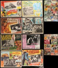 8a053 LOT OF 40 1940S-1970S HORROR AND FANTASY MEXICAN LOBBY CARDS '40s-70s many great images!