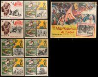 8a091 LOT OF 9 RAY HARRYHAUSEN FANTASY MEXICAN LOBBY CARDS '60s-70s Jason & the Argonauts + more!