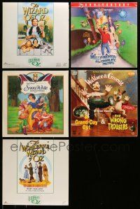 8a234 LOT OF 5 LASERDISCS '90s Wizard of Oz, Willy Wonka, Snow White, Wallace & Gromit + more!