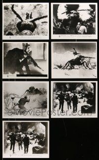 8a529 LOT OF 7 THEM REPRO 8X10 STILLS '80s all great special effects scenes with giant bugs!