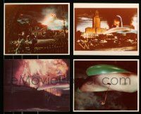 8a550 LOT OF 4 WAR OF THE WORLDS REPRO COLOR 8X10 STILLS '80s all cool special effects scenes!