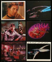 8a540 LOT OF 6 STAR TREK REPRO COLOR 8X10 STILLS '80s Shatner, Nimoy, special effects scenes!