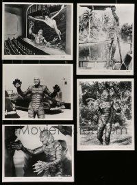 8a548 LOT OF 5 CREATURE FROM THE BLACK LAGOON REPRO 8X10 STILLS '80s monster scenes, candids+more!
