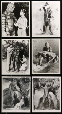 8a542 LOT OF 6 CREATURE FROM THE BLACK LAGOON REPRO 8X10 STILLS '80s monster scenes & candids!