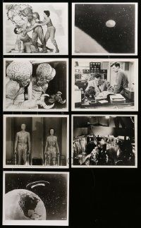 8a528 LOT OF 7 THIS ISLAND EARTH REPRO 8X10 STILLS '80s includes aliens & special effects scenes!