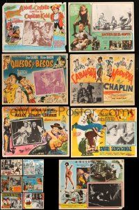 8a078 LOT OF 13 MEXICAN LOBBY CARDS FROM COMEDY MOVIES '50s-70s a variety of great movie images!