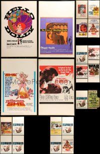 8a027 LOT OF 30 UNFOLDED WINDOW CARDS '60s great images from a variety of different movies!
