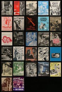 8a019 LOT OF 27 DANISH PROGRAMS '30s-50s different images & art from a variety of U.S. movies!