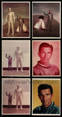 8a541 LOT OF 6 DAY THE EARTH STOOD STILL REPRO COLOR 8X10 STILLS '80s images of Gort & Rennie!
