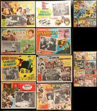 8a060 LOT OF 22 MEXICAN LOBBY CARDS '60s a variety of great movie scenes & different art!