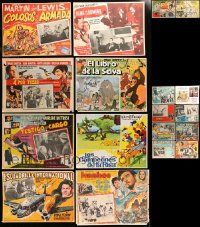 8a068 LOT OF 18 MEXICAN LOBBY CARDS '40s-70s a variety of great movie scenes & different art!