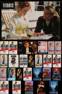 8a364 LOT OF 26 MOSTLY UNFOLDED MOSTLY SINGLE-SIDED VIDEO POSTERS '80s-90s great movie images!