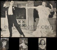 8a379 LOT OF 4 UNFOLDED SINGLE-SIDED COMMERCIAL PERSONALITY POSTERS '60s Astaire & Rogers, Davis
