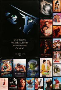 8a429 LOT OF 26 UNFOLDED MOSTLY DOUBLE-SIDED 27X40 ONE-SHEETS '90s-00s great movie images!