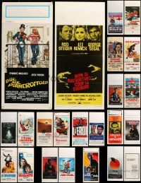 8a266 LOT OF 25 FORMERLY FOLDED ITALIAN LOCANDINAS '60s-90s great images from a variety of movies!