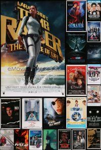 8a407 LOT OF 31 UNFOLDED MOSTLY DOUBLE-SIDED MOSTLY 27X40 ONE-SHEETS '80s-00s great movie images!