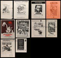 8a196 LOT OF 16 UNCUT PRESSBOOKS '70s advertising images for a variety of different movies!