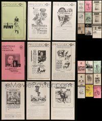 8a190 LOT OF 29 UNCUT PRESSBOOKS '70s advertising images for a variety of different movies!