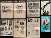 8a199 LOT OF 8 CUT PRESSBOOKS '50s-70s advertising images for a variety of different movies!