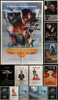8a129 LOT OF 17 FOLDED ONE-SHEETS '80s great images from a variety of different movies!