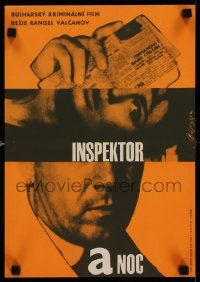 8b175 INSPECTOR & THE NIGHT Czech 12x16 '63 Inspektorat i noshtta, cool different Grygar art!