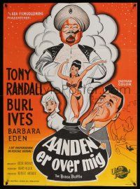 8b529 BRASS BOTTLE Danish '64 Tony Randall & Barbara Eden with genie Burl Ives!