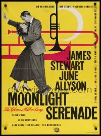 8b543 GLENN MILLER STORY Danish '54 James Stewart in title role, June Allyson, different art!