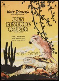 8b561 LIVING DESERT Danish '53 first feature-length Disney True-Life adventure, snakes & tortoises