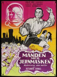 8b565 MAN IN THE IRON MASK Danish R61 Louis Hayward, directed by James Whale, Aage Lundvald!